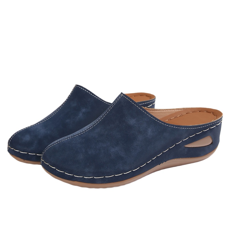Insole Arch Support - Women's Casual Wedge Mules Comfortable Open