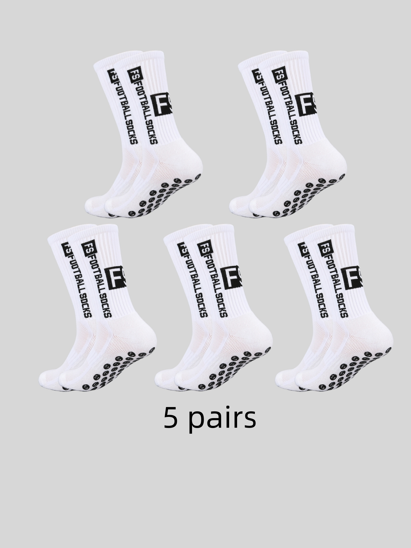 Anti Blister Sock - 5 pairs of multi-color adhesive dots