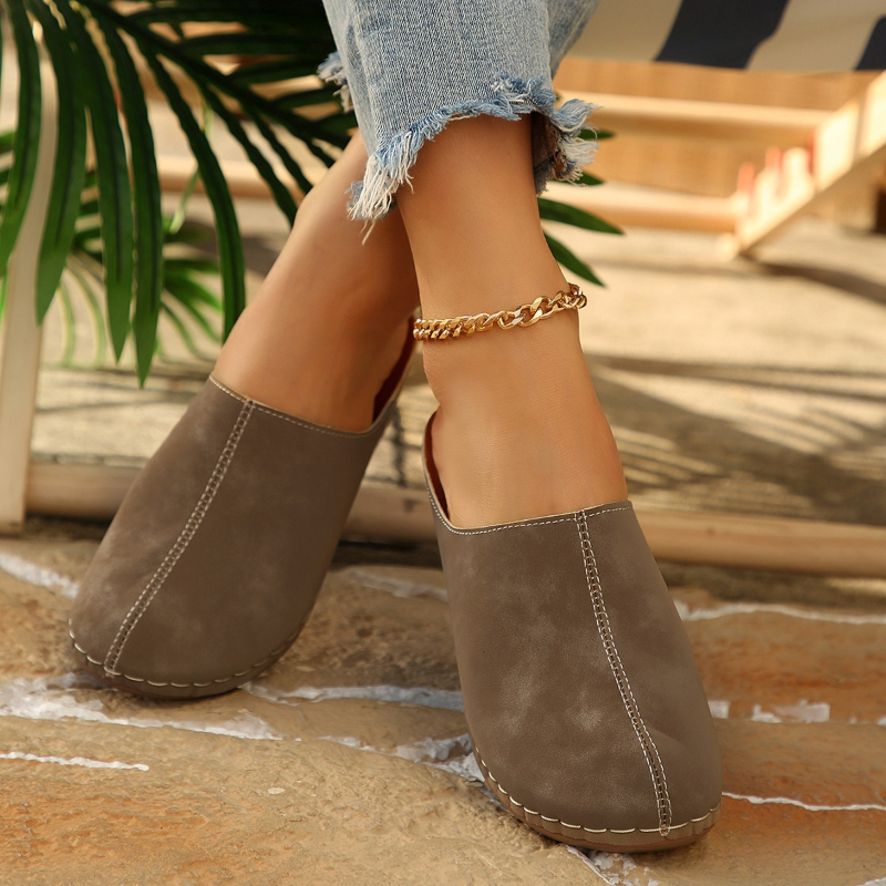 Women's Casual Wedge Mules Com - Insole Arch Support บทวิจารณ์และราคา