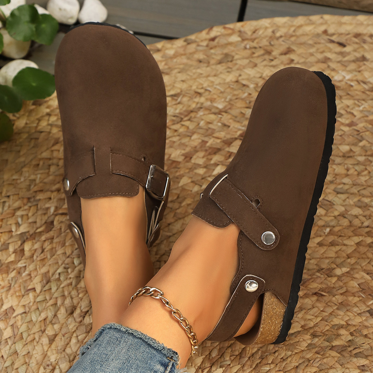 Litfun Suede Women's Clogs wit - Insole Arch Support บทวิจารณ์และราคา