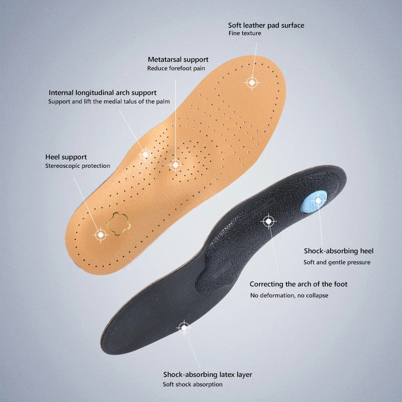 Leather Orthopedic Insoles Arc - Insole Arch Support บทวิจารณ์และราคา