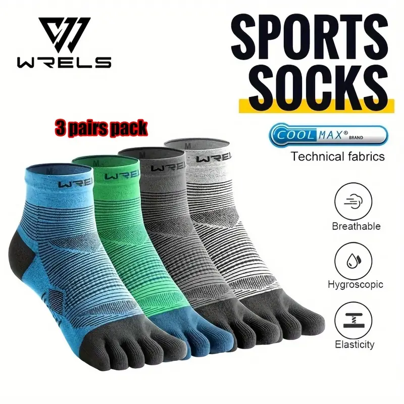 WRELS 1/3pairs Toe Socks COOLM - Anti Blister Sock บทวิจารณ์และราคา