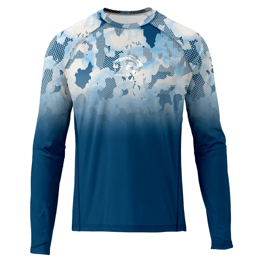 Fishing Shirt Tops Wear UPF 50 - Running Gear Long Sleeve บทวิจารณ์และราคา