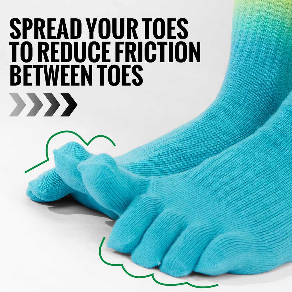 WRELS Toe Socks Cotton Athleti - Anti Blister Sock บทวิจารณ์และราคา