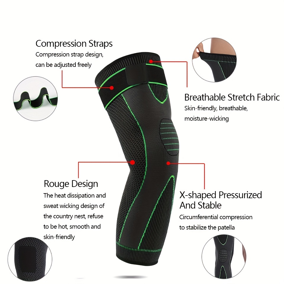 1PC Elastic Long Knee Sleeve,  - Running Gear Long Sleeve บทวิจารณ์และราคา