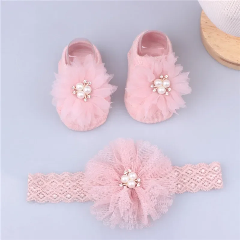 Lovely Pearl Bows Baby Headban - Anti Blister Sock บทวิจารณ์และราคา