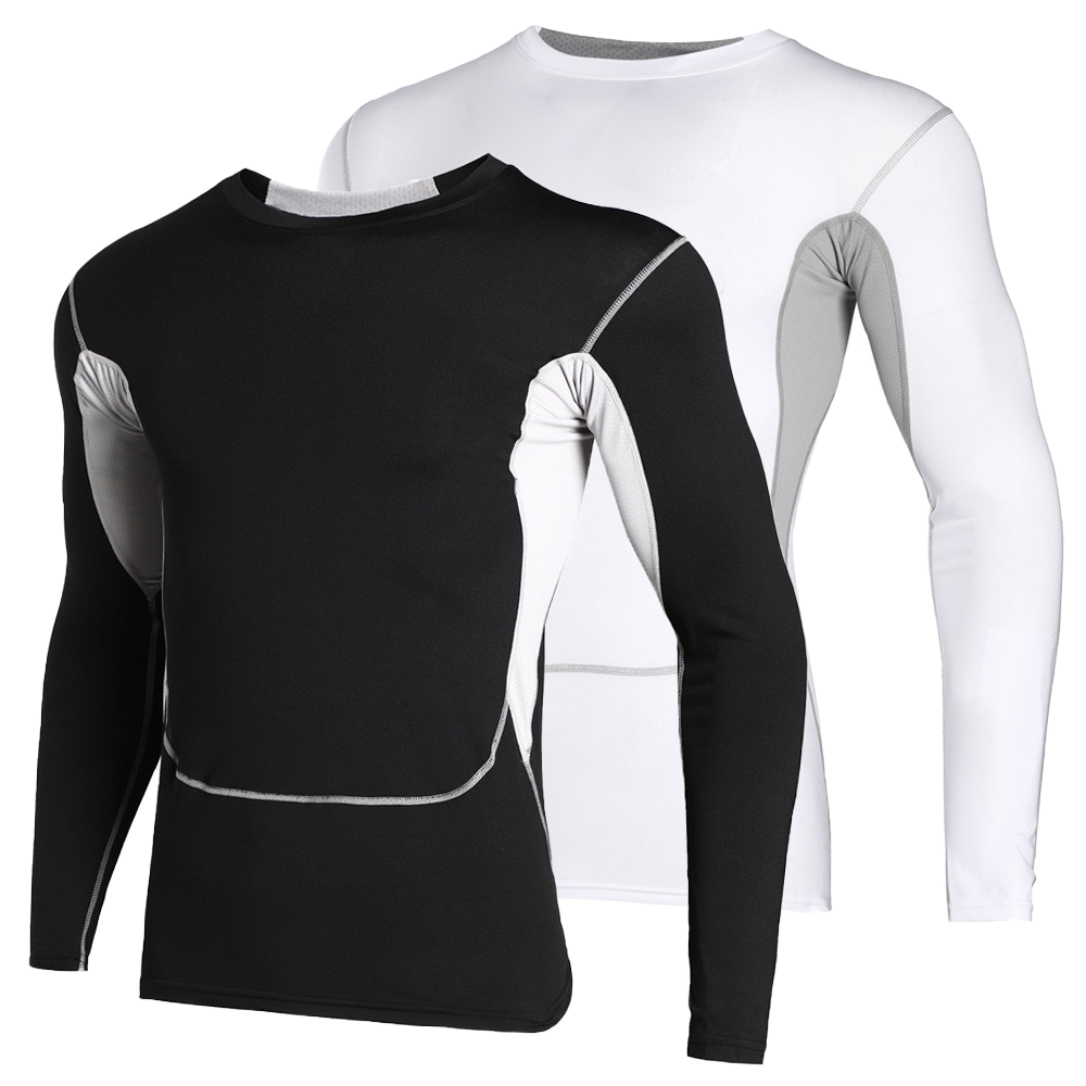Men's Thermal Compression Tops - Running Gear Long Sleeve บทวิจารณ์และราคา
