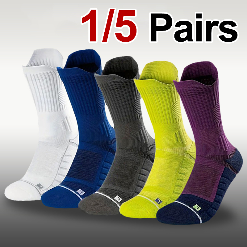 1/5 Pair Men Towel Bottom Bask - Anti Blister Sock บทวิจารณ์และราคา