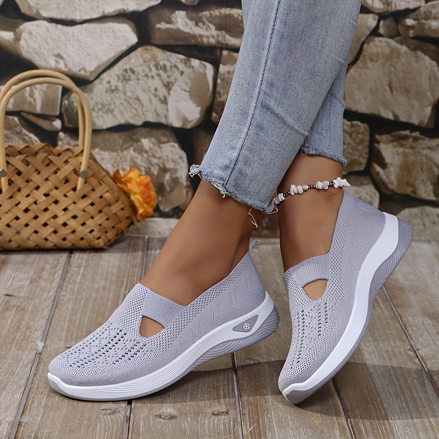 Womens Spring Summer Knit Slip - Insole Arch Support บทวิจารณ์และราคา