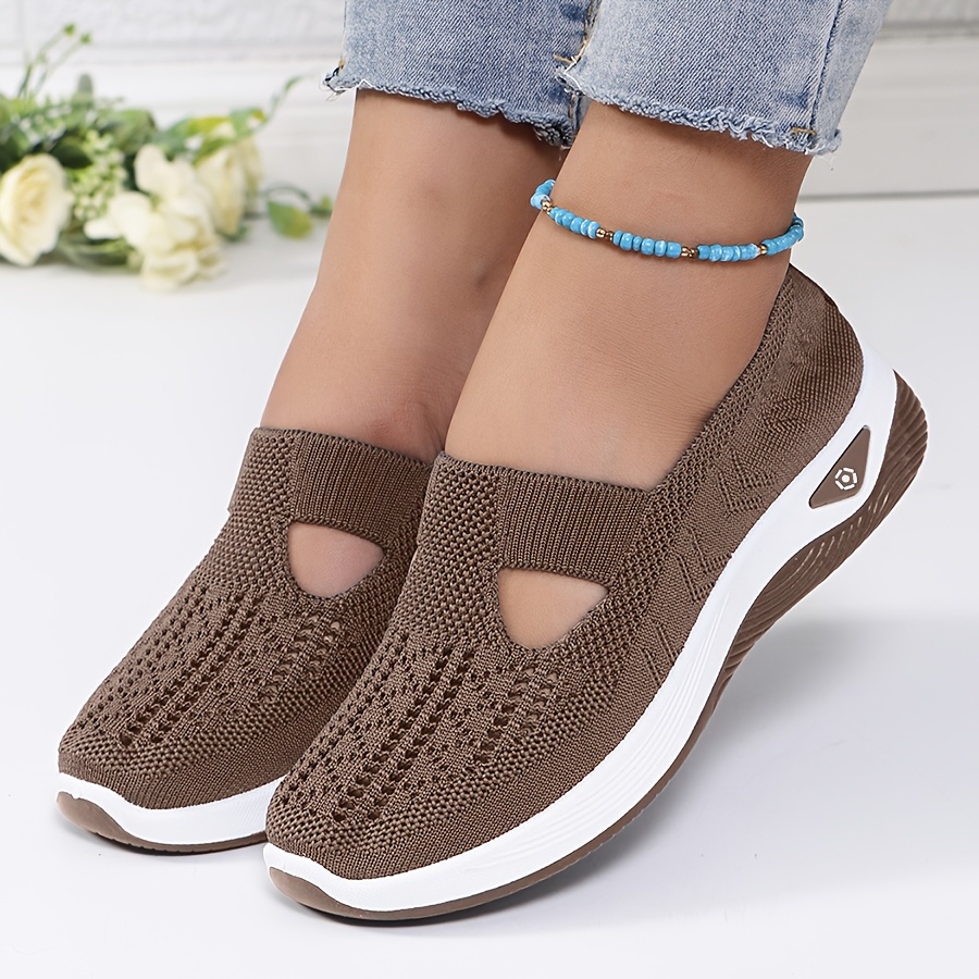 Womens Spring Summer Knit Slip - Insole Arch Support บทวิจารณ์และราคา