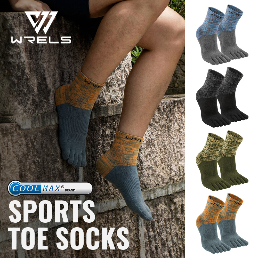 WRELS 1/2/3pairs COOLMAX Five  - Anti Blister Sock บทวิจารณ์และราคา