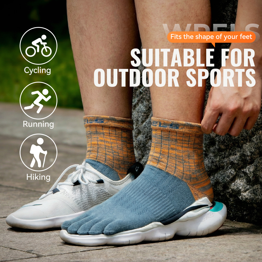 WRELS 1/2/3pairs COOLMAX Five  - Anti Blister Sock บทวิจารณ์และราคา