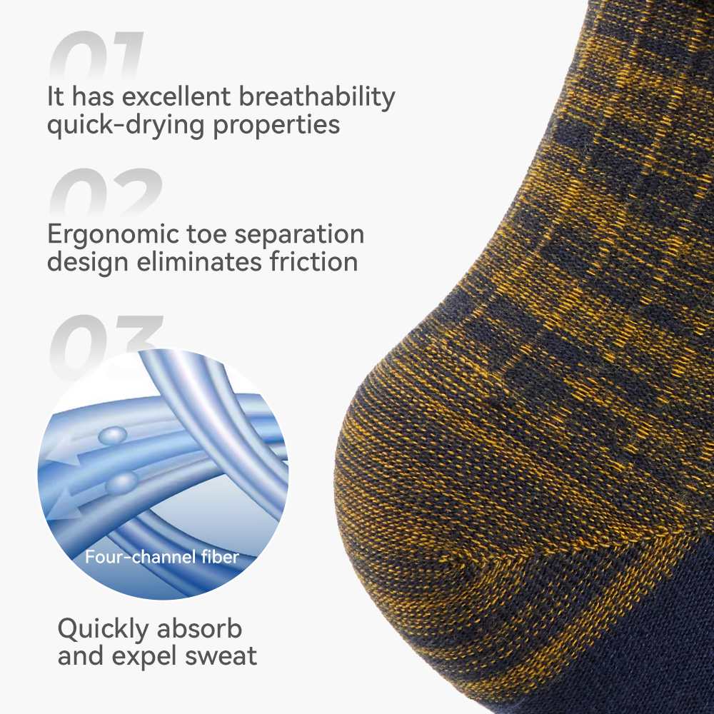 WRELS 1/2/3pairs COOLMAX Five  - Anti Blister Sock บทวิจารณ์และราคา